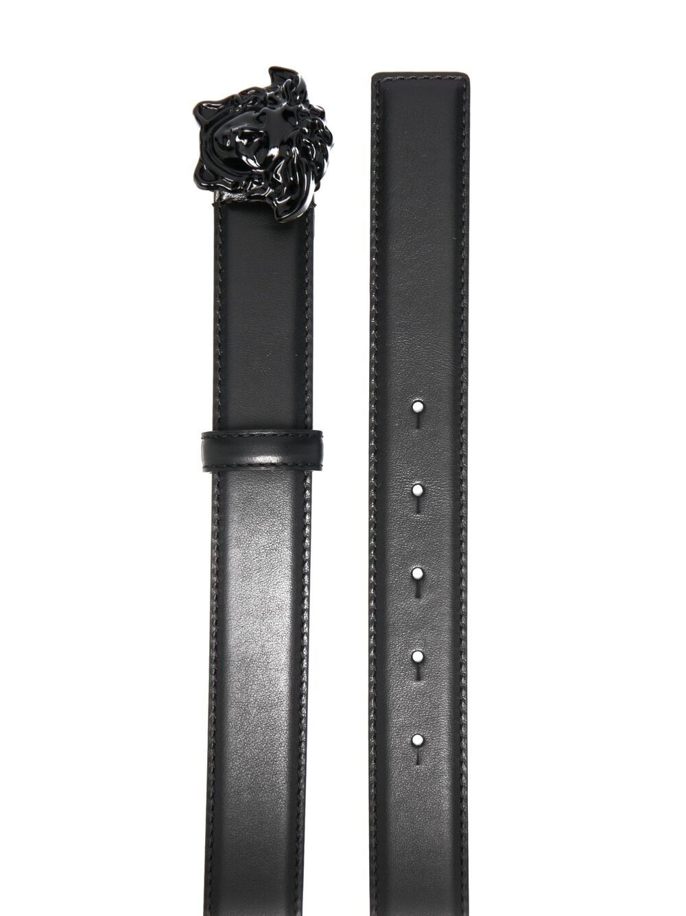 Palazzo Medusa-head leather belt - 2