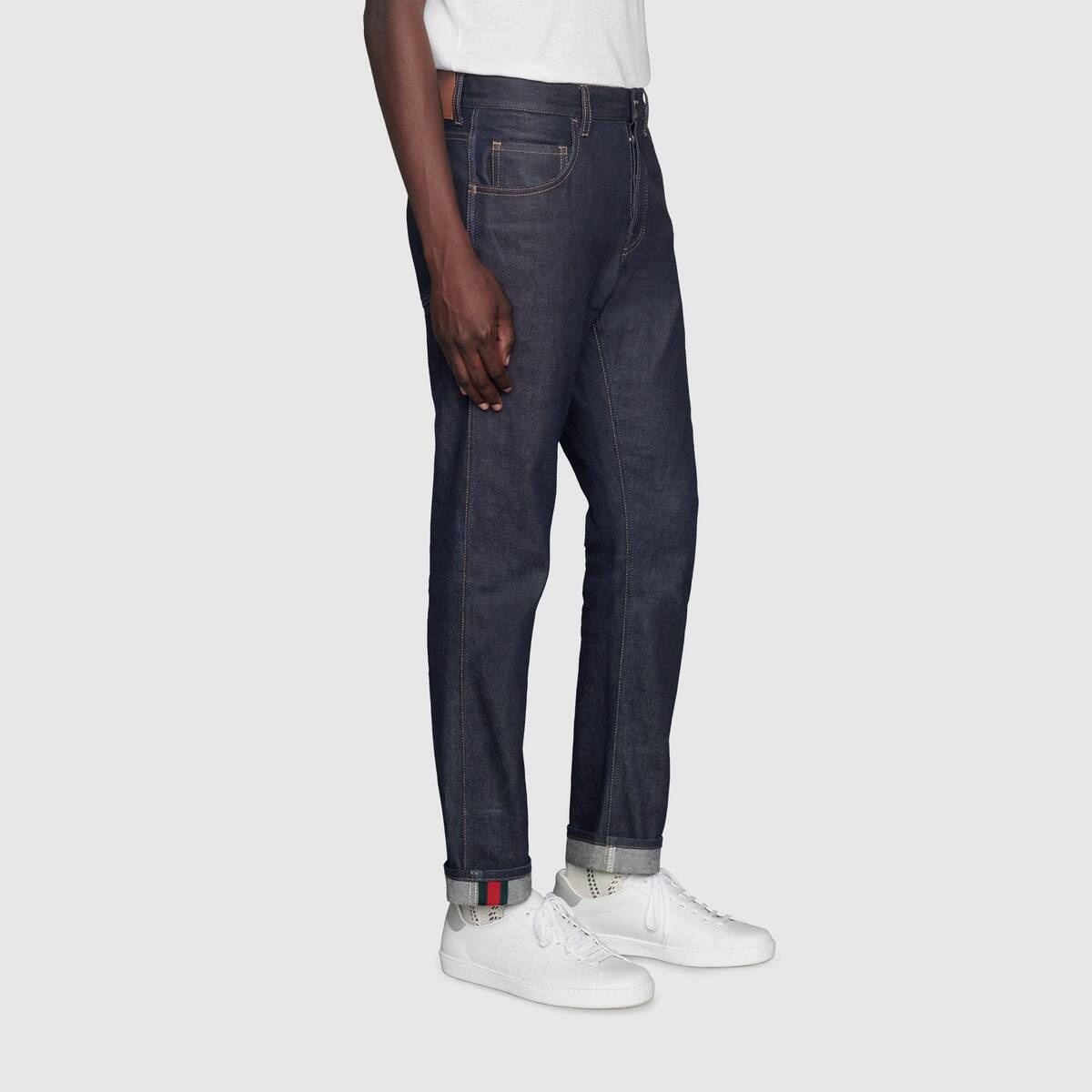 Tapered jeans with Web - 5