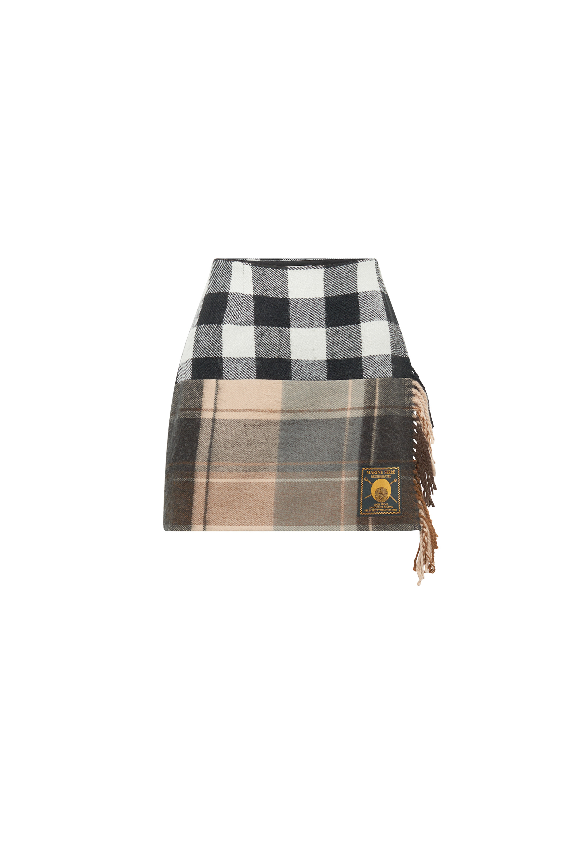 Regenerated Tartan Scarves Mini Skirt - 6