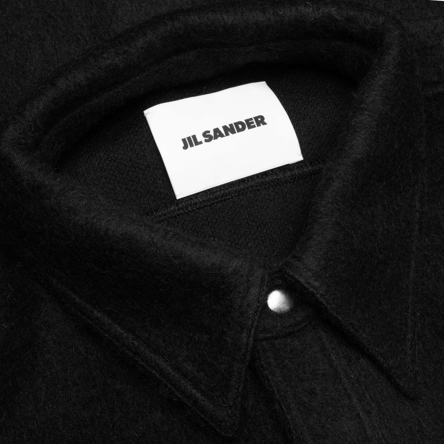 MOHAIR OVERSHIRT SHIRT - BLACK - 3