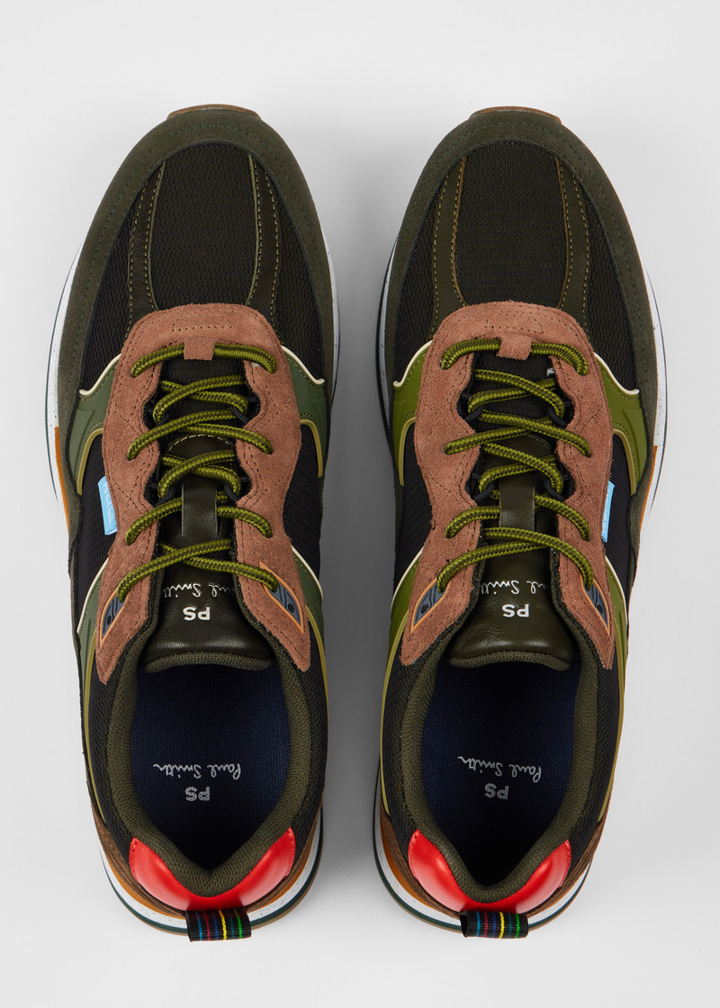 Khaki Green 'Banks' Trainers 5