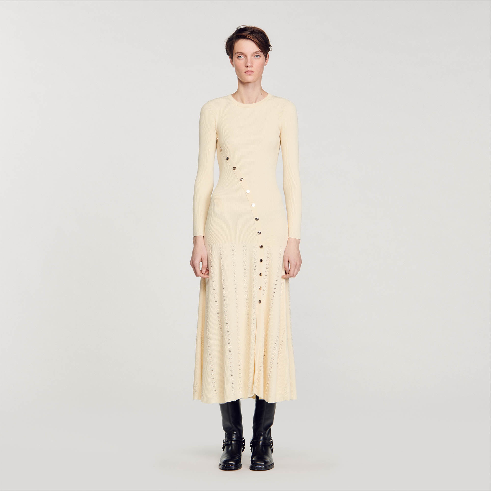 KNIT MIDI DRESS - 3
