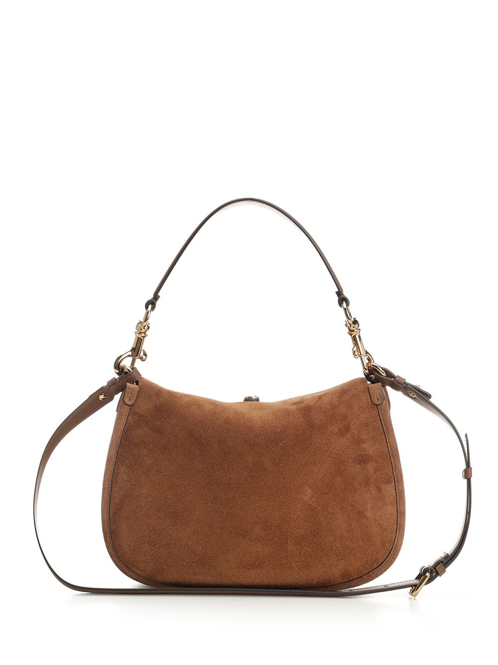 Suede Shoulder Bag Shoulder Bags Brown - 3