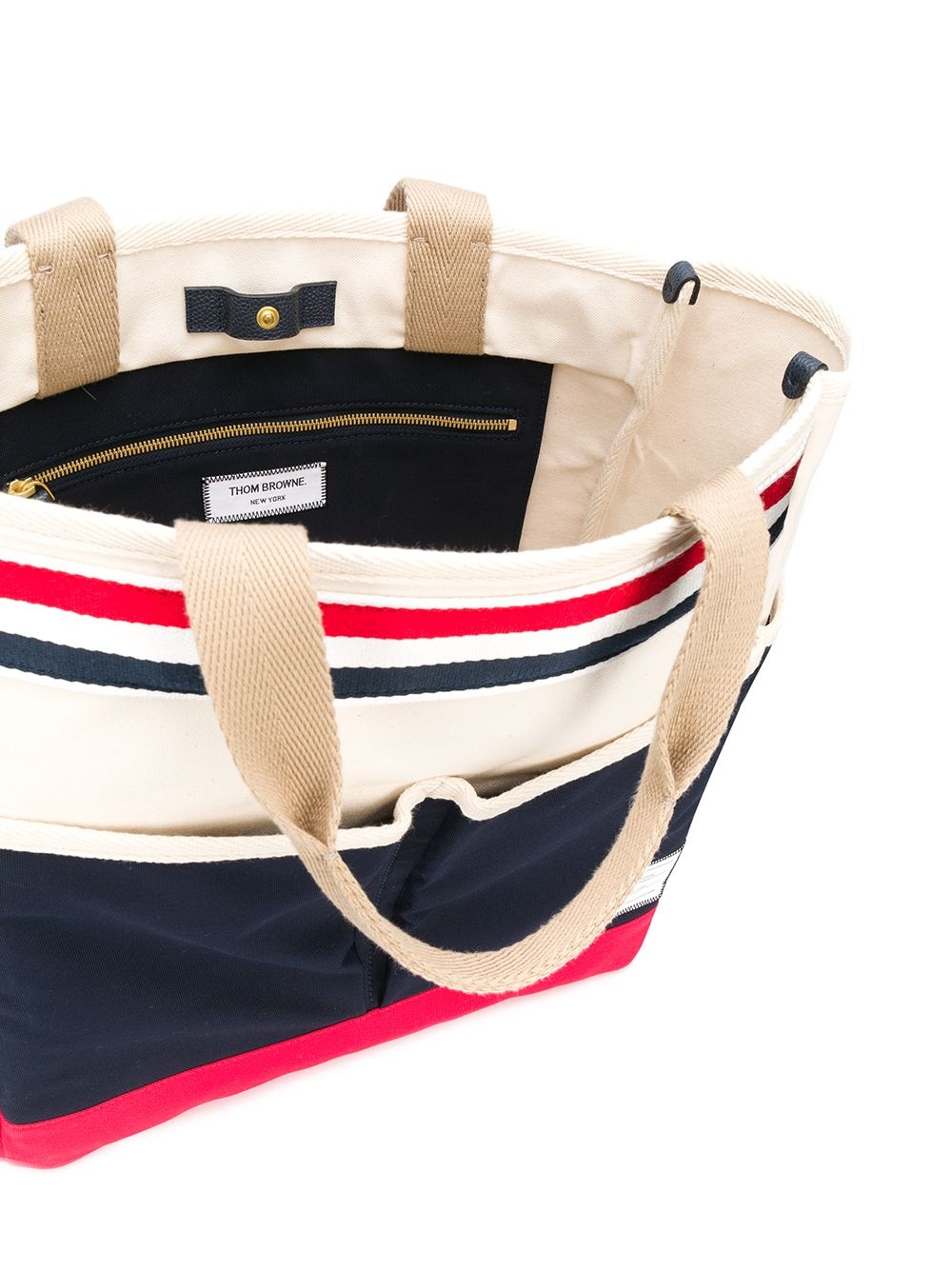 tricolour canvas garden tote - 5