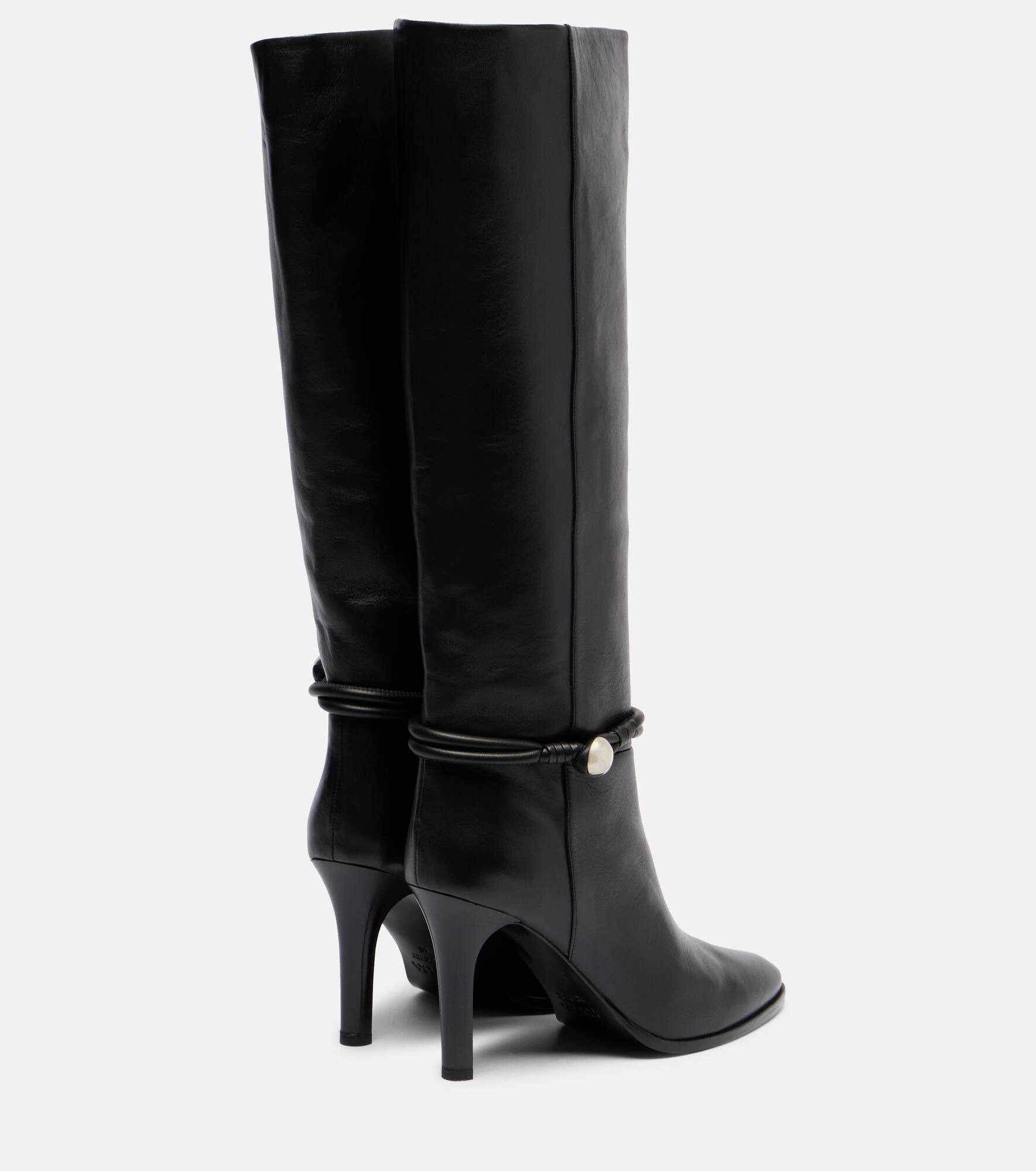 Ieva Button 90 leather knee-high boots - 2