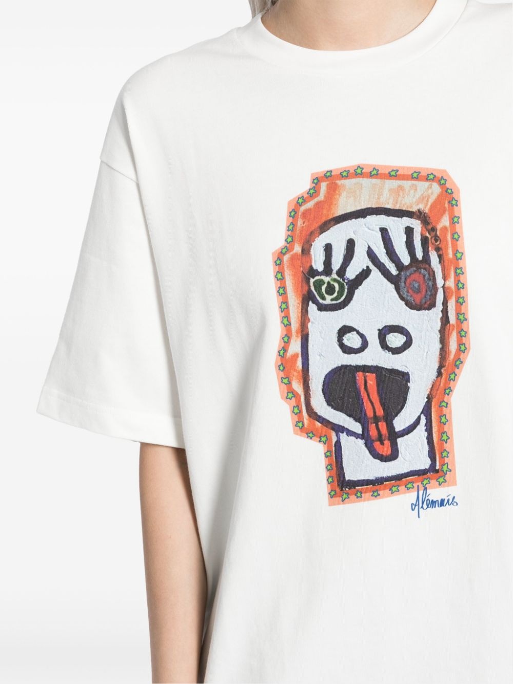 players face oversized t-shirt - 5