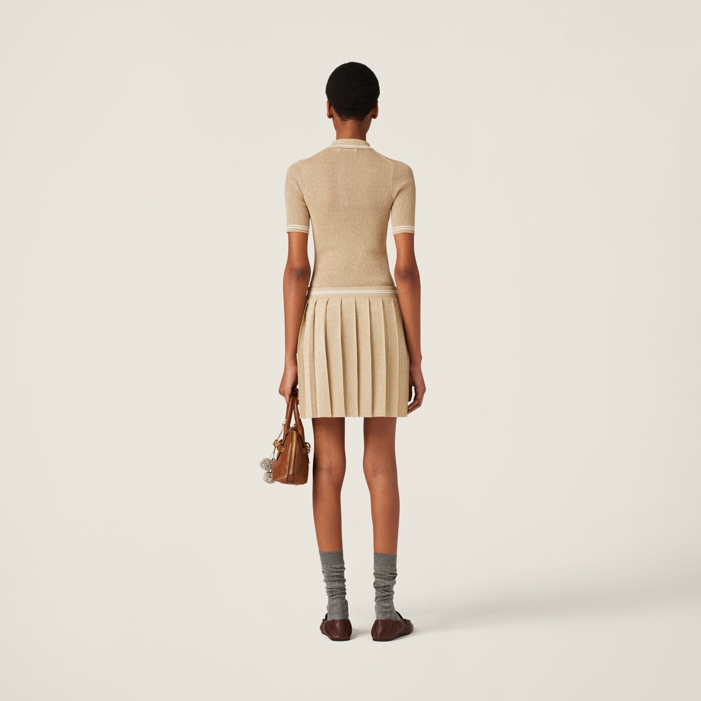 Lamé polo shirt - 3