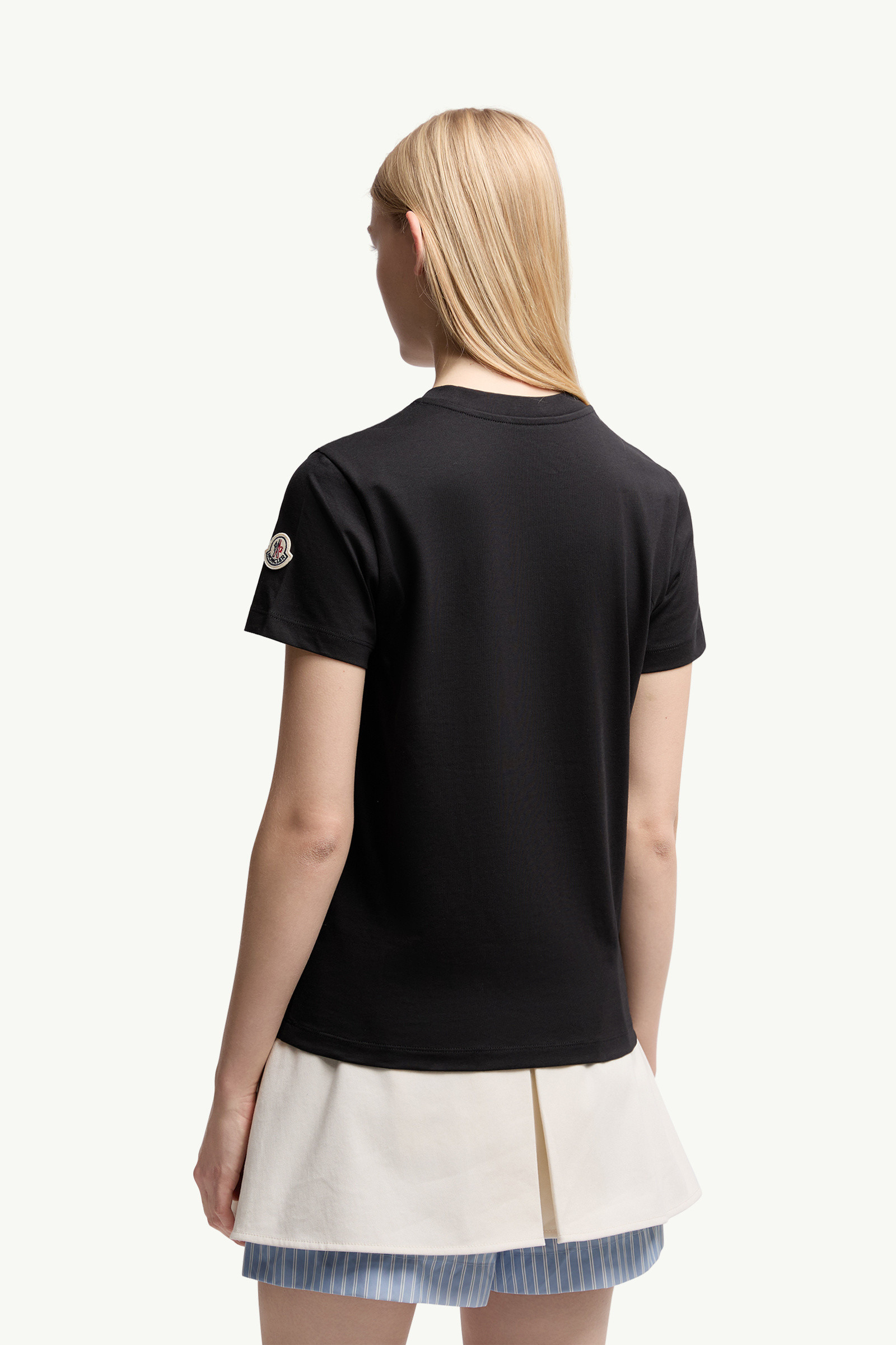 Beaded Logo Cotton T-Shirt - 5