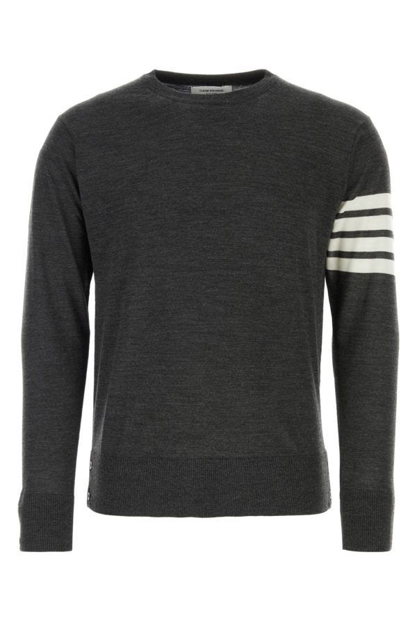 Dark grey wool sweater - 1