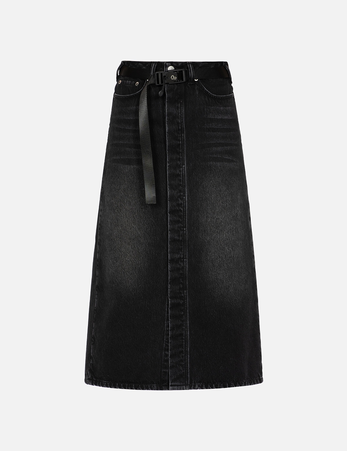 SEAGULL APPLIQUÉ FASHION FIT DENIM SKIRT - 2