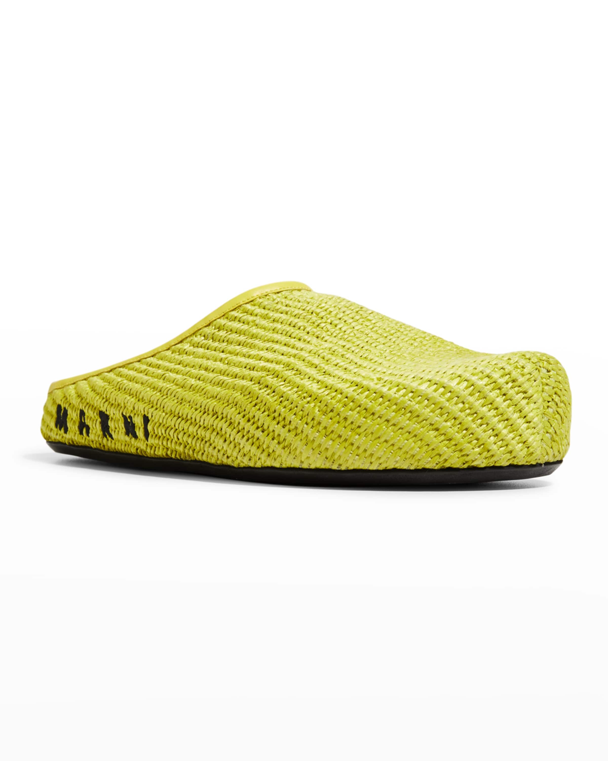 Men's Sabot Raffia Mule Slides - 2