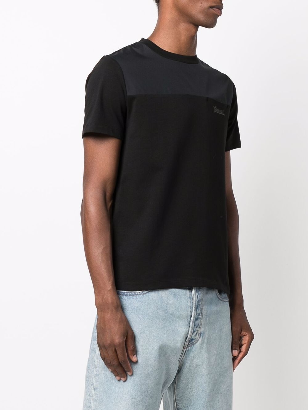 panelled short-sleeved T-shirt - 3