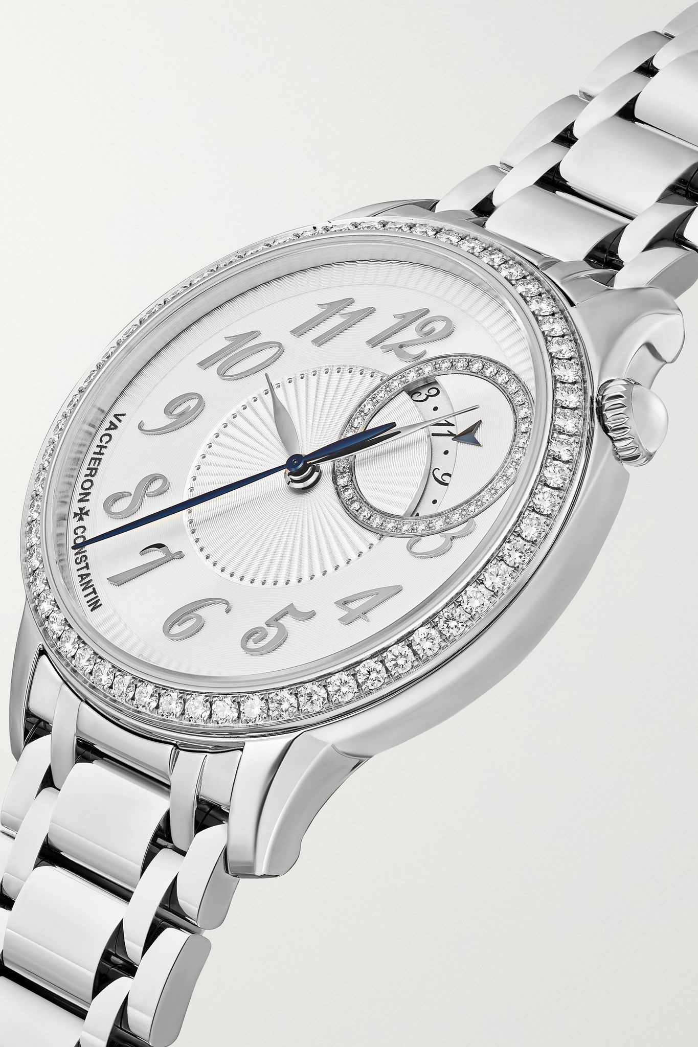 Egérie Automatic 35mm stainless steel and diamond watch - 2