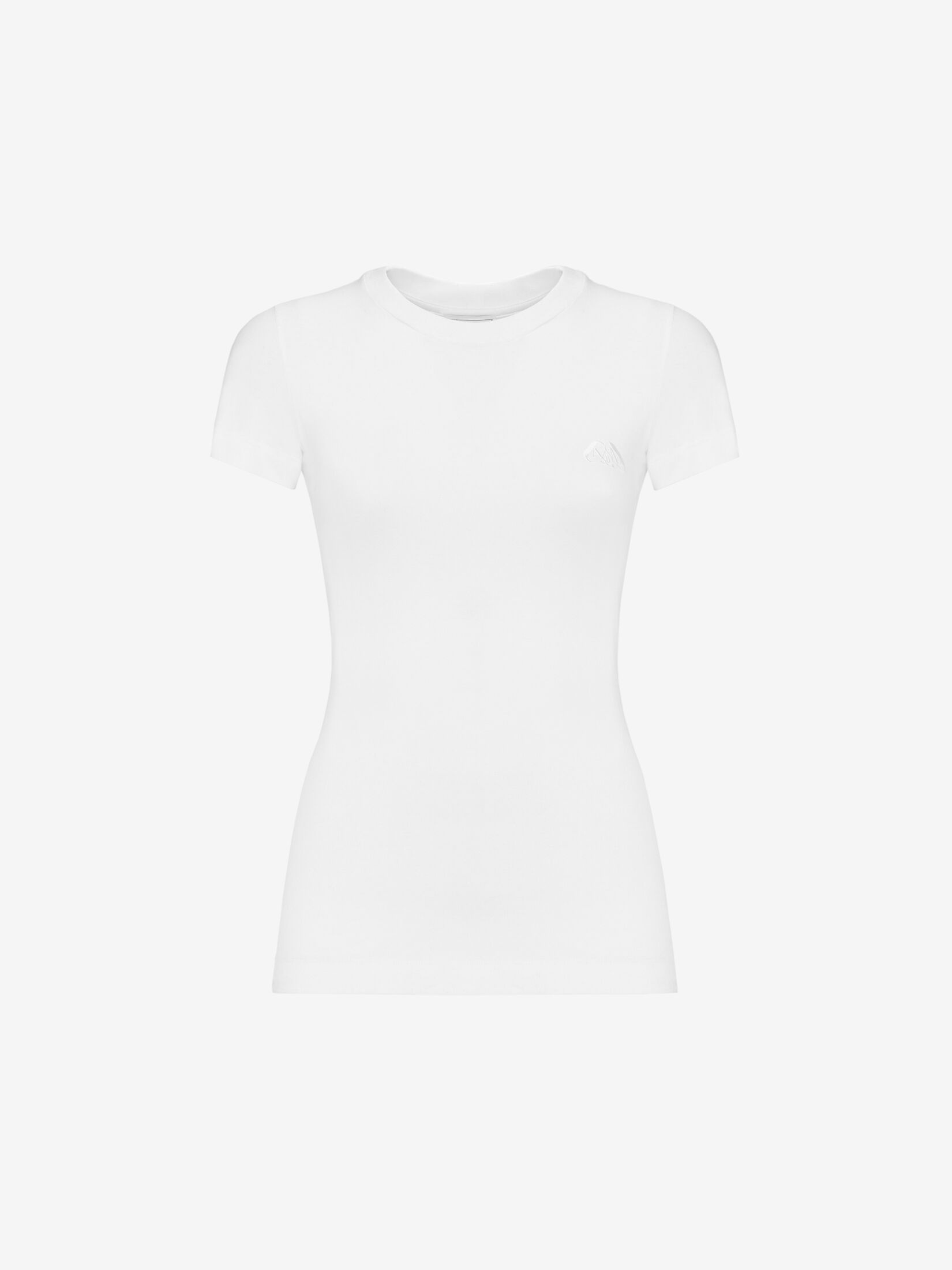 Women's Seal Logo Fitted T-shirt in Optic White - 1