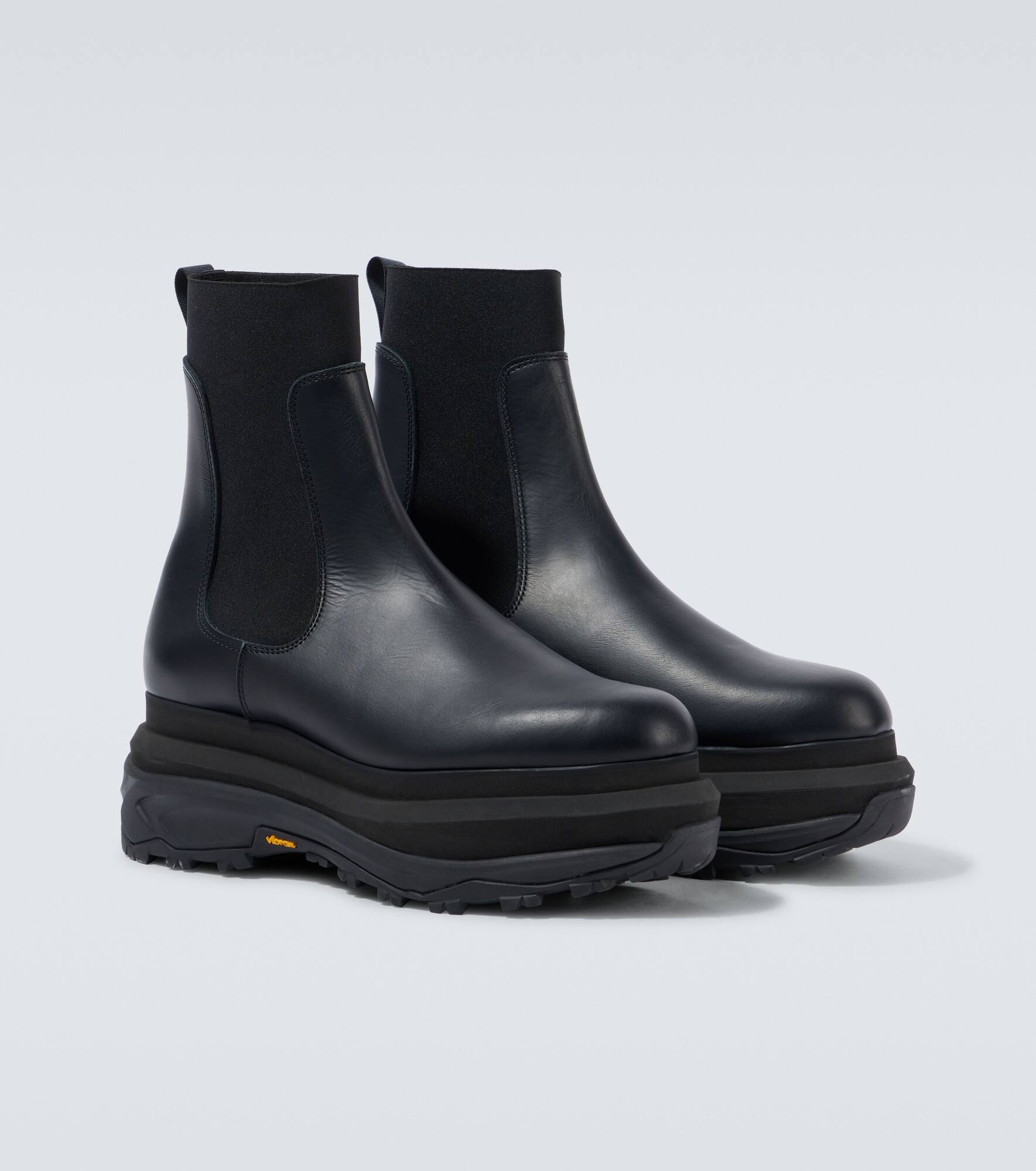 Leather Chelsea boots - 5