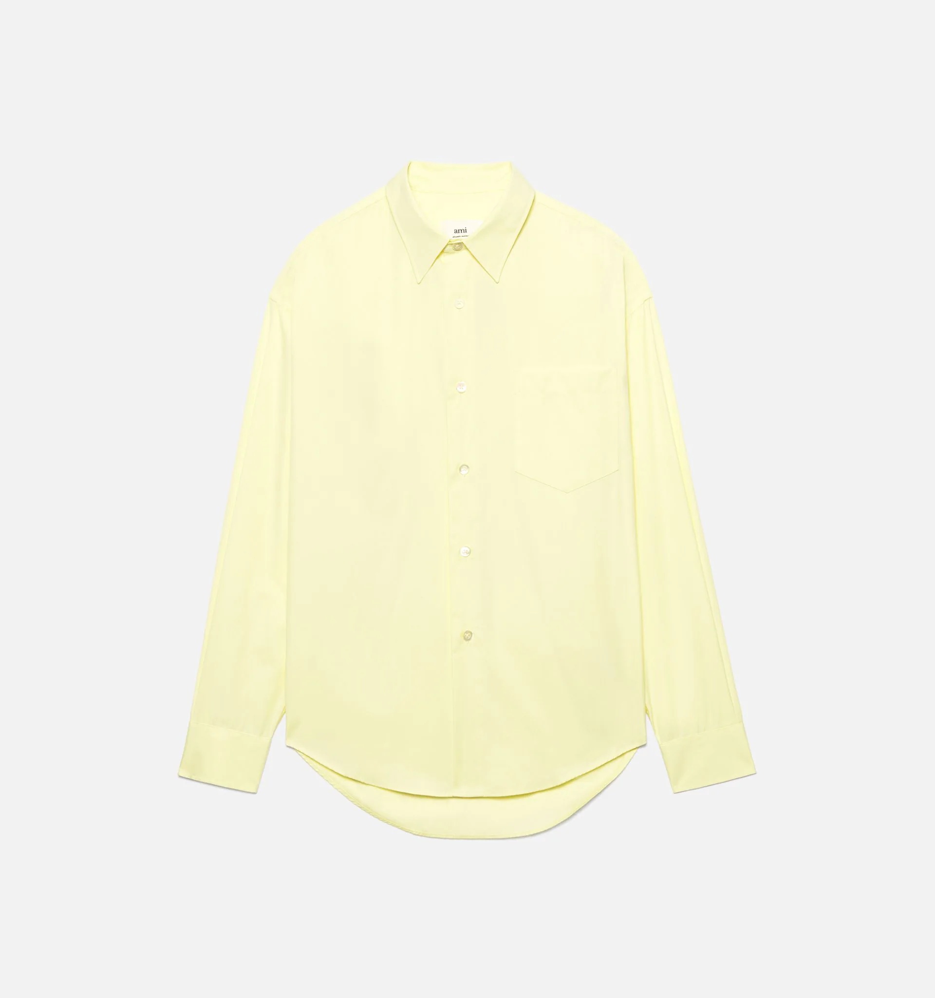 Shirt With Ami Satin Label - 5
