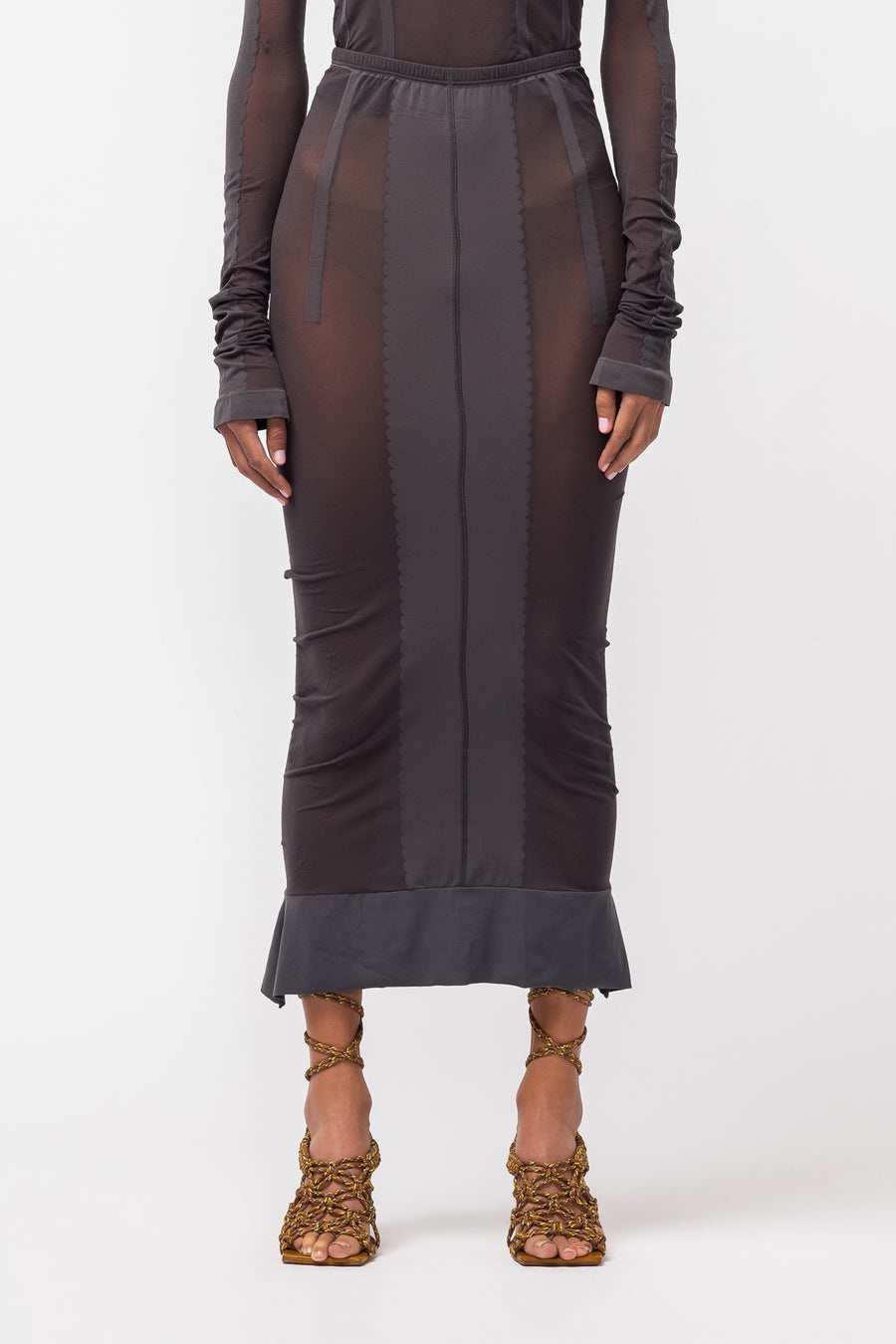 Skirt in Charcoal Grey - 1