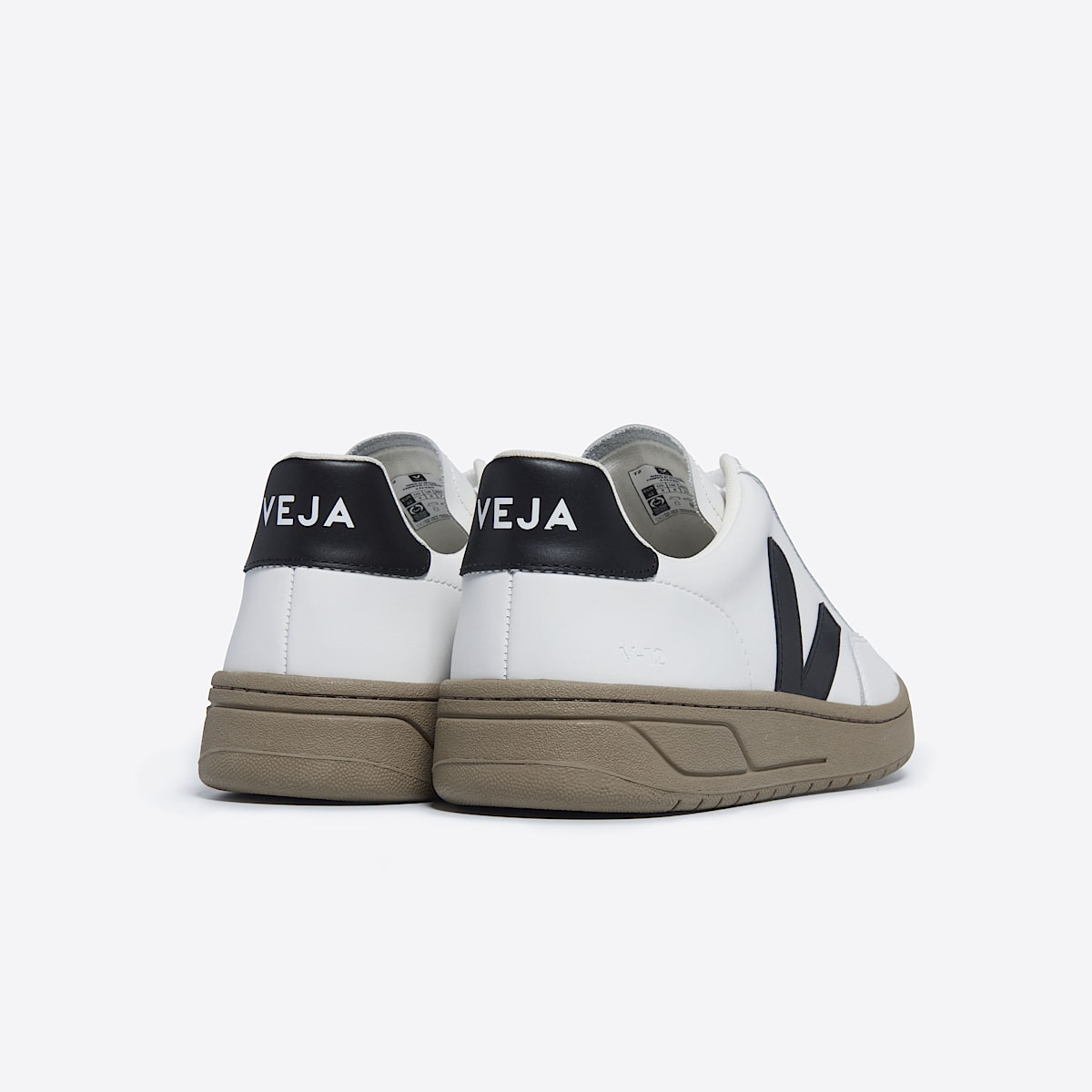 V-12 LEATHER WHITE BLACK DUNE - 3