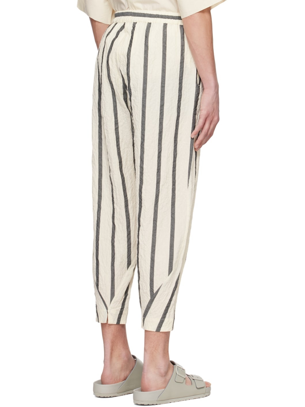 Beige & Black 'The Acrobat' Trousers - 3