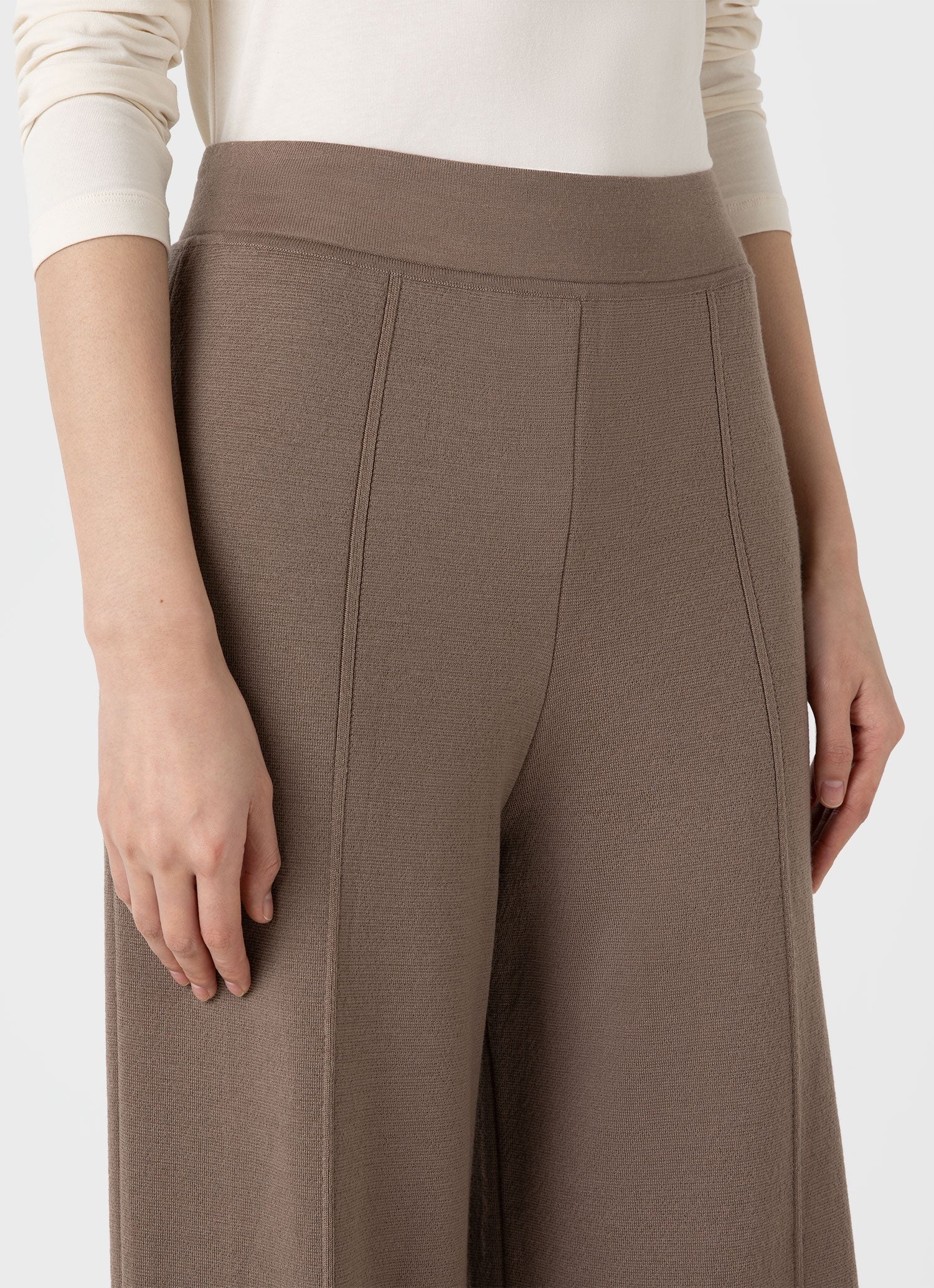 Merino Milano Knit Trouser - 4