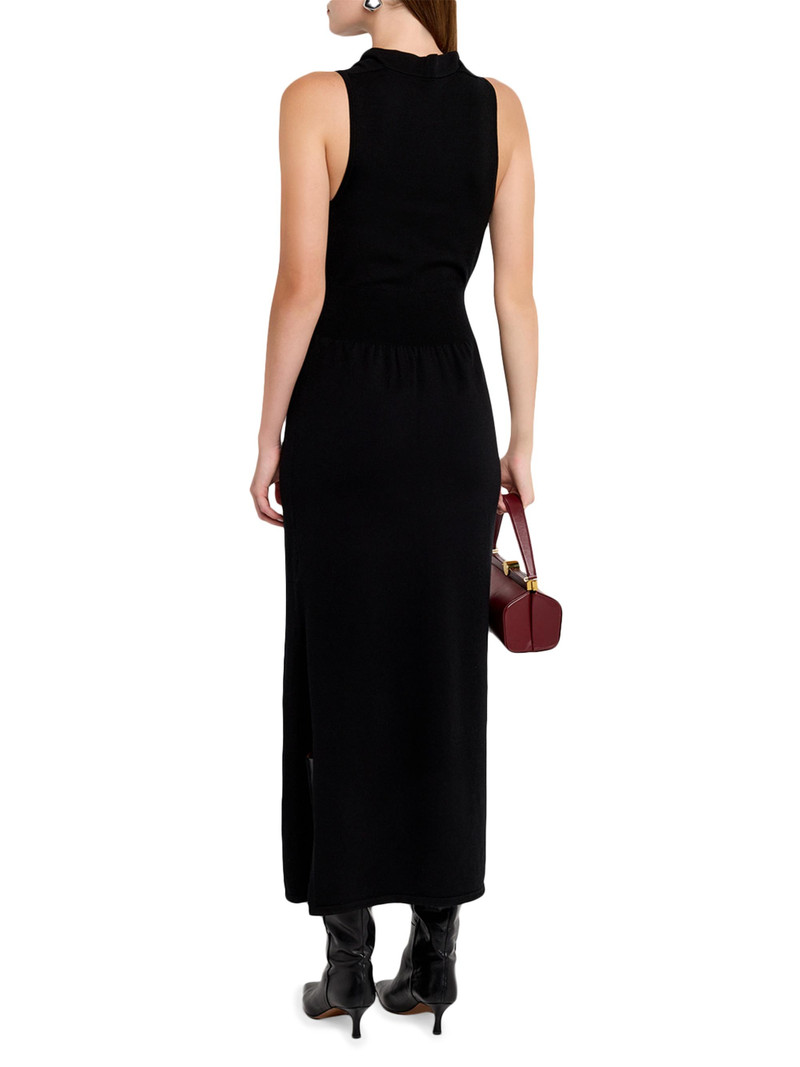Women's Ramona Knit Cowlneck Sleeveless Maxi Dress - Black 4