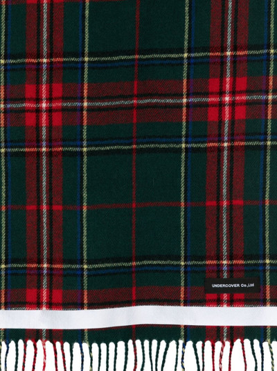 UNDERCOVER check pattern scarf outlook