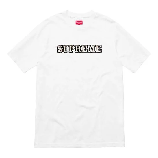 Supreme FW18 Floral Logo Tee White Logo Tee SUP-FW18-315 - 1