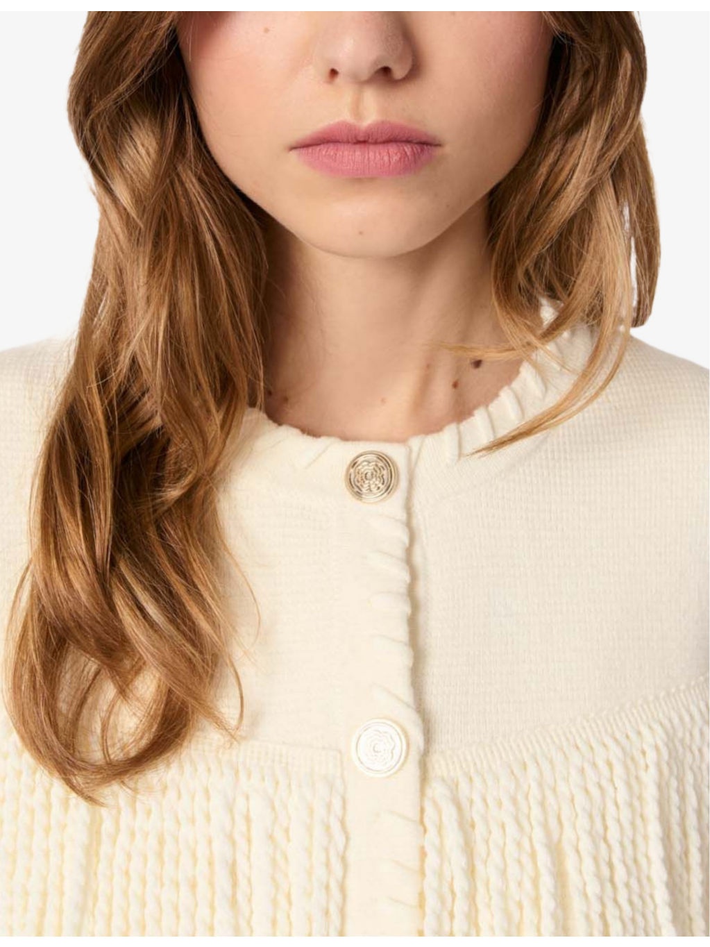 Tassel-embellished long-sleeve cotton-blend cardigan - 6