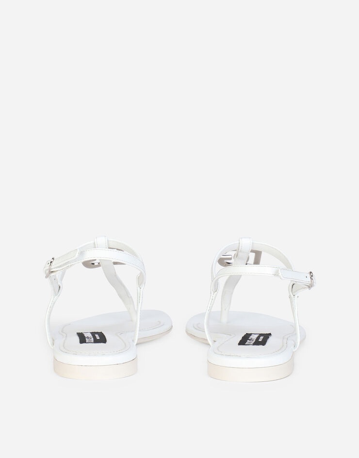 Patent leather DG thong sandals - 3