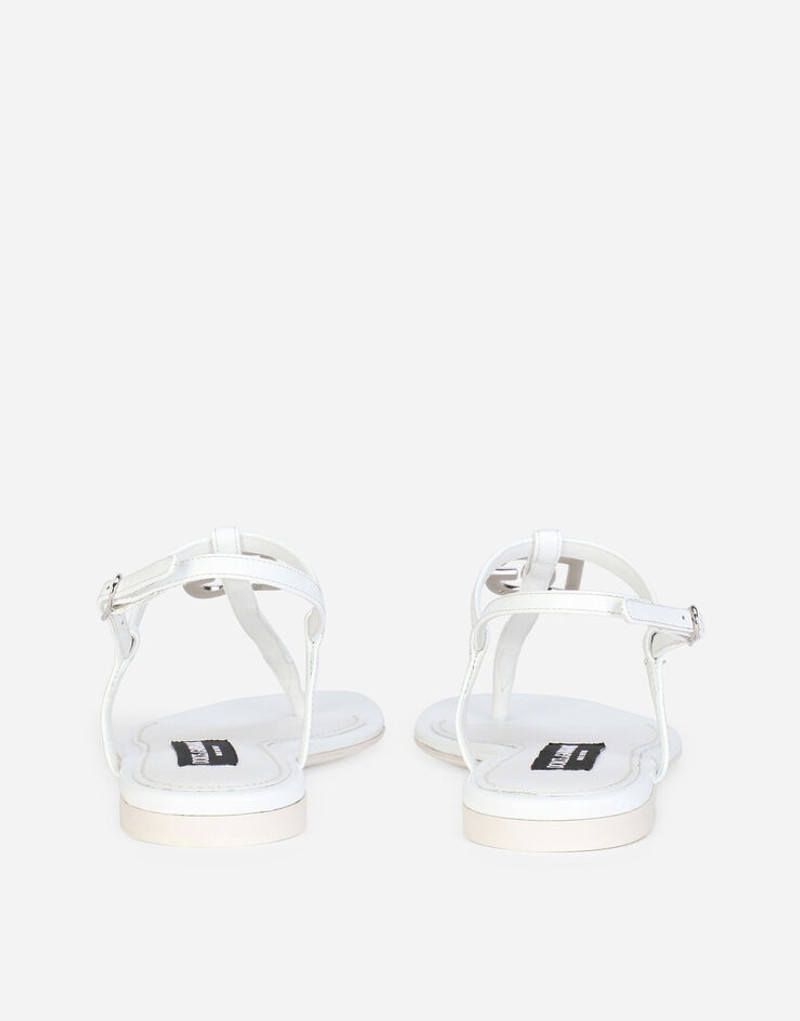 Patent leather DG thong sandals 3