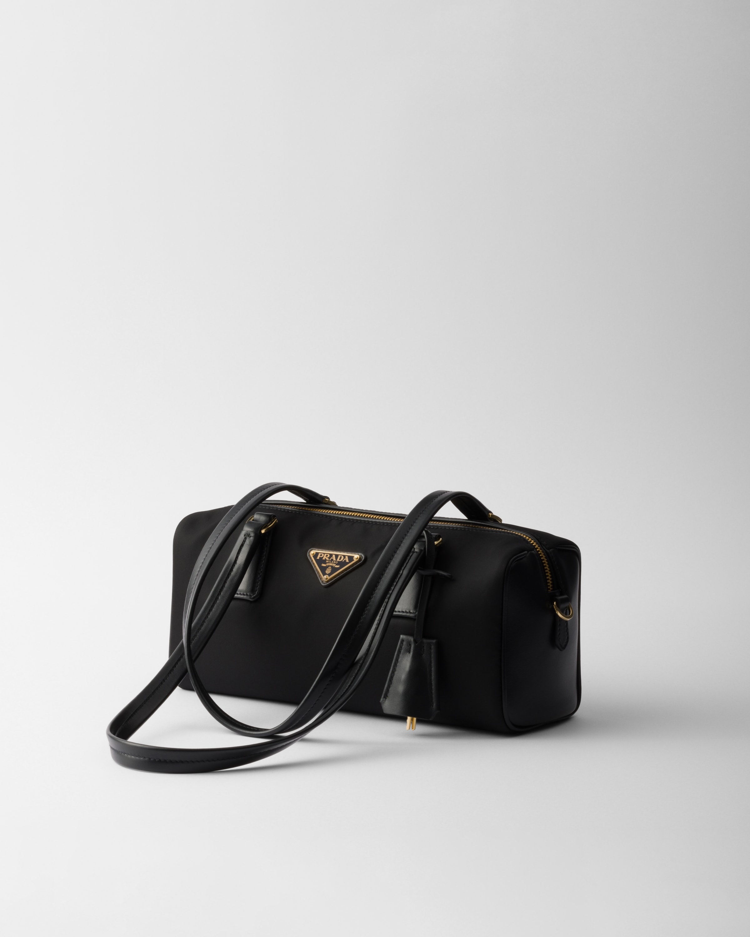 Prada Re-Nylon and leather medium top-handle bag | REVERSIBLE