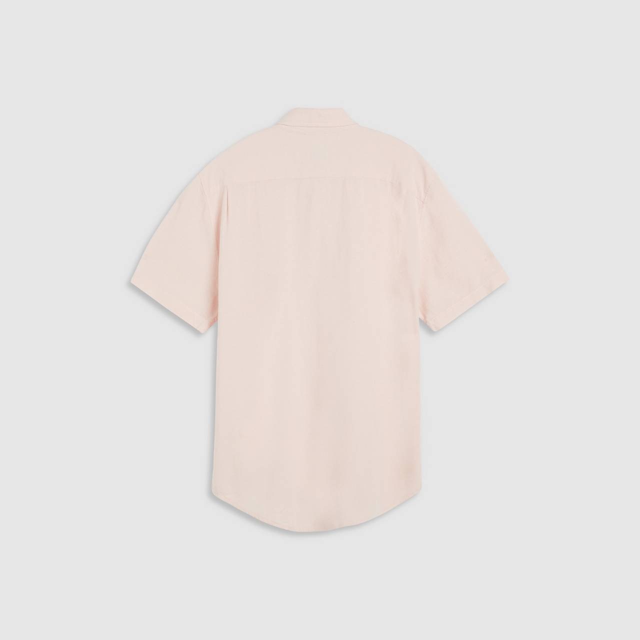 SHORT SLEEVE SUNSET COTTON LINEN ONE POCKET SHIRT - 6