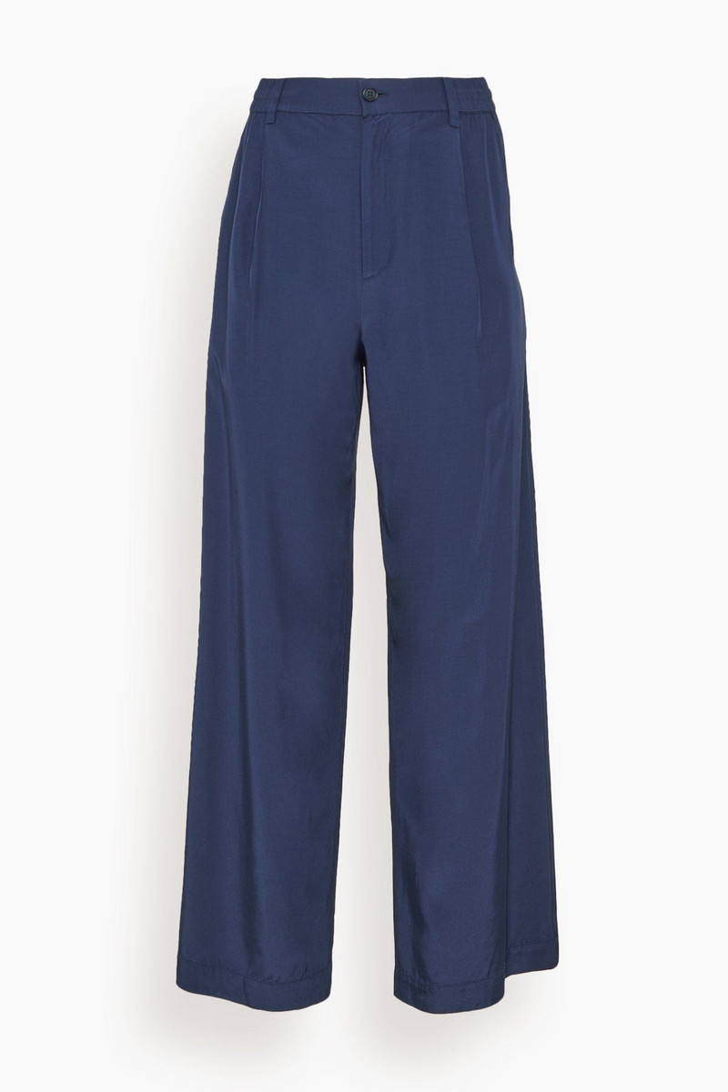 SIMKHAI Sydnie Pleated Pant in Midnight outlook