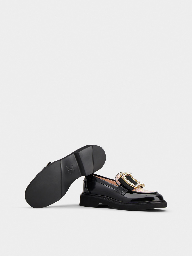 Viv' Rangers Strass Buckle Loafers in Patent Leather 6