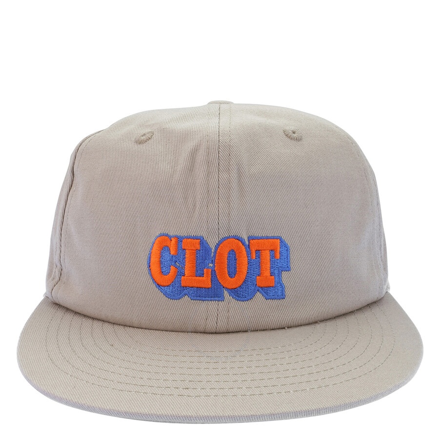 Clot Men's Black Beige Logo Dad Cap, Size One Size - 4