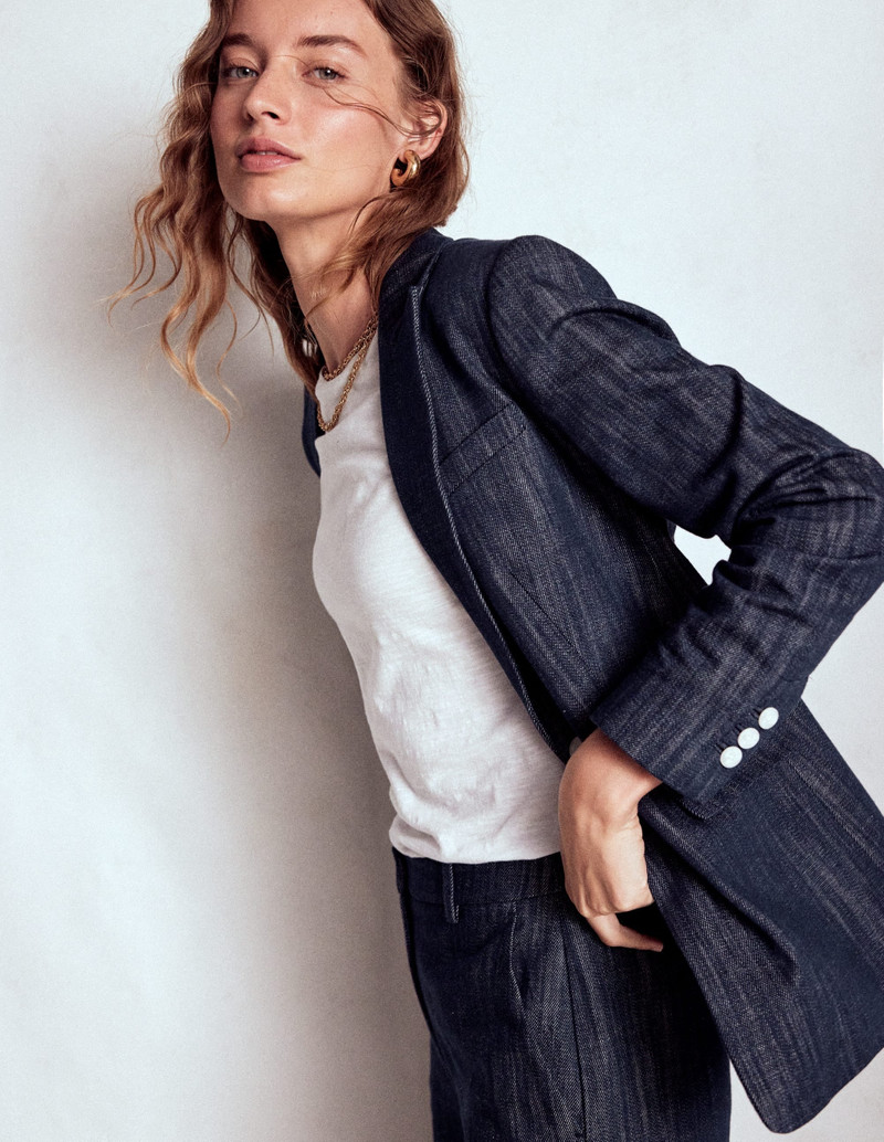 Woodbridge Twill Blazer-Navy, Indigo 8