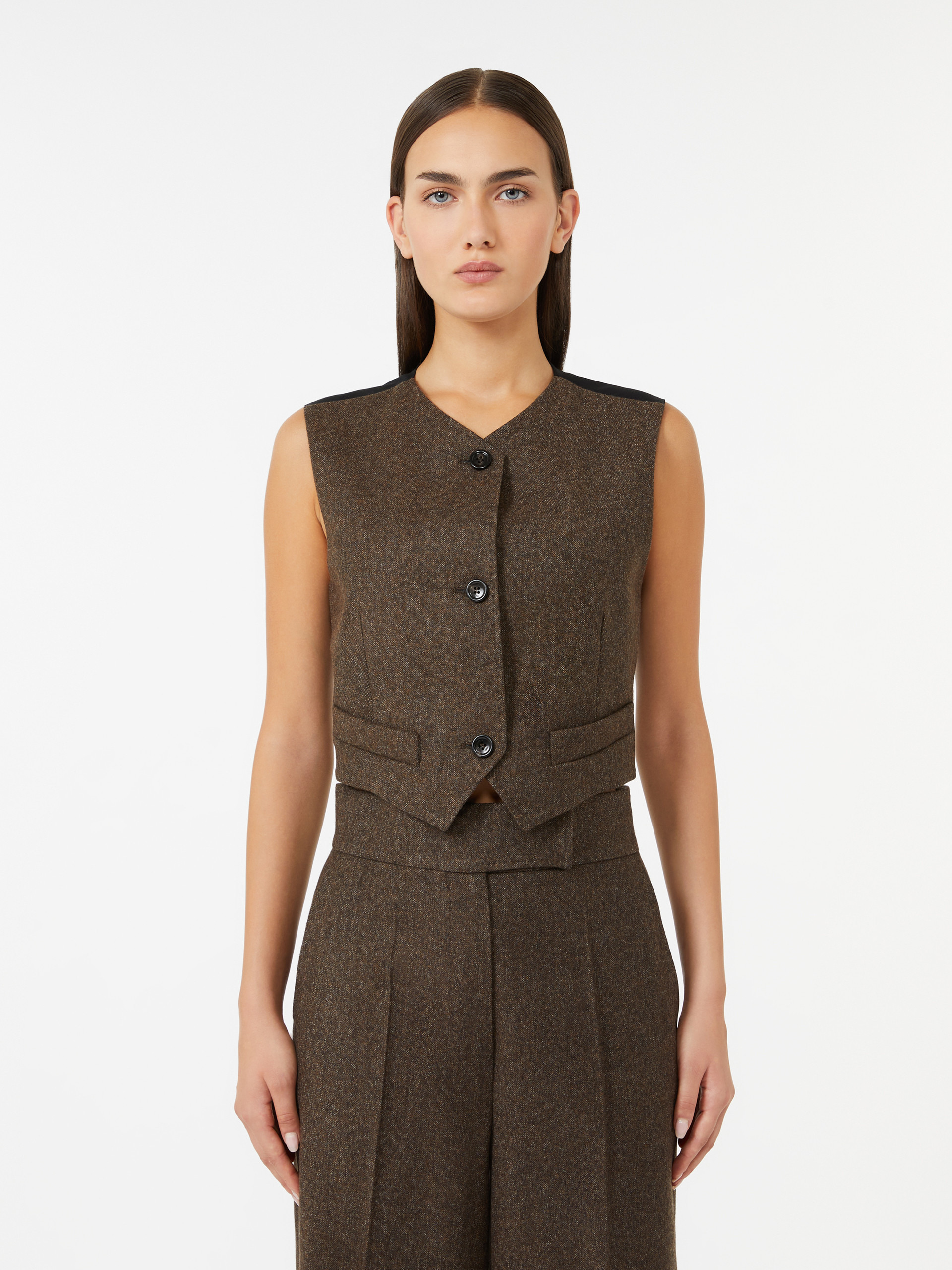 BIKINI1234 Wool felt waistcoat - 3