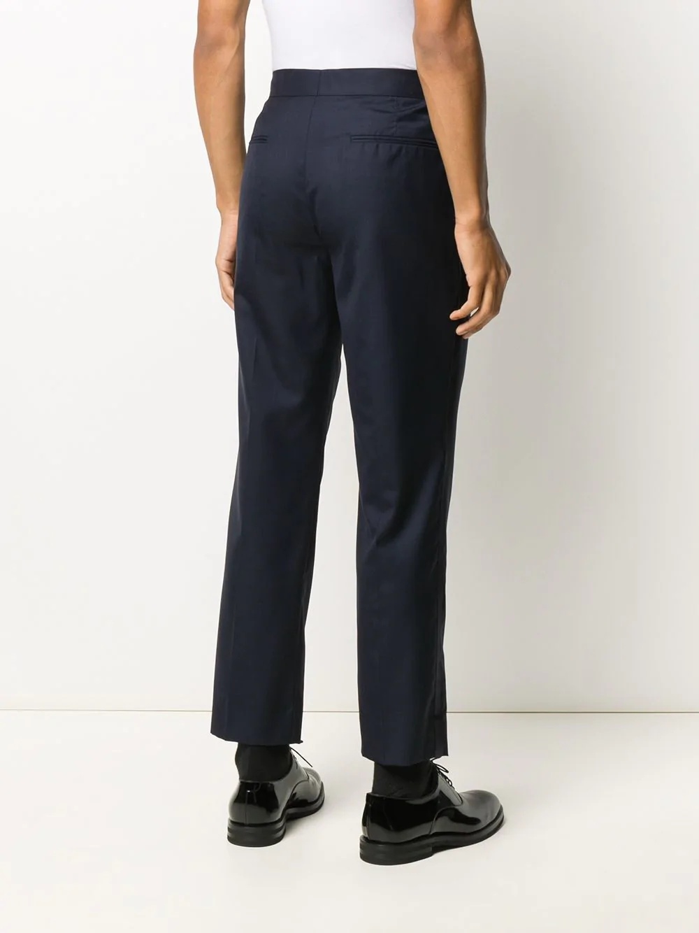 straight leg tuxedo trousers - 4