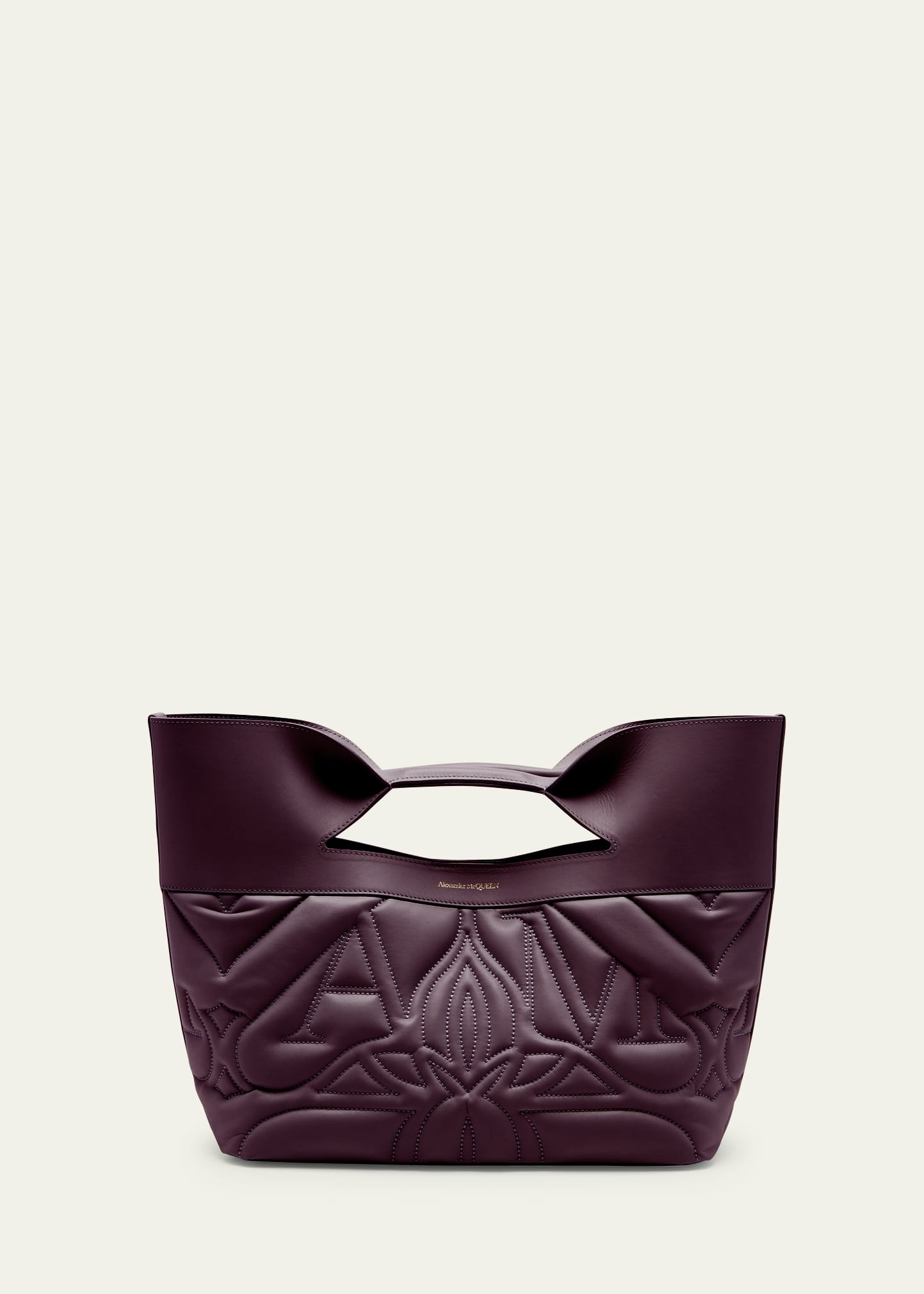 Alexander Mcqueen Small Bow Seal Padded Tote Bag
