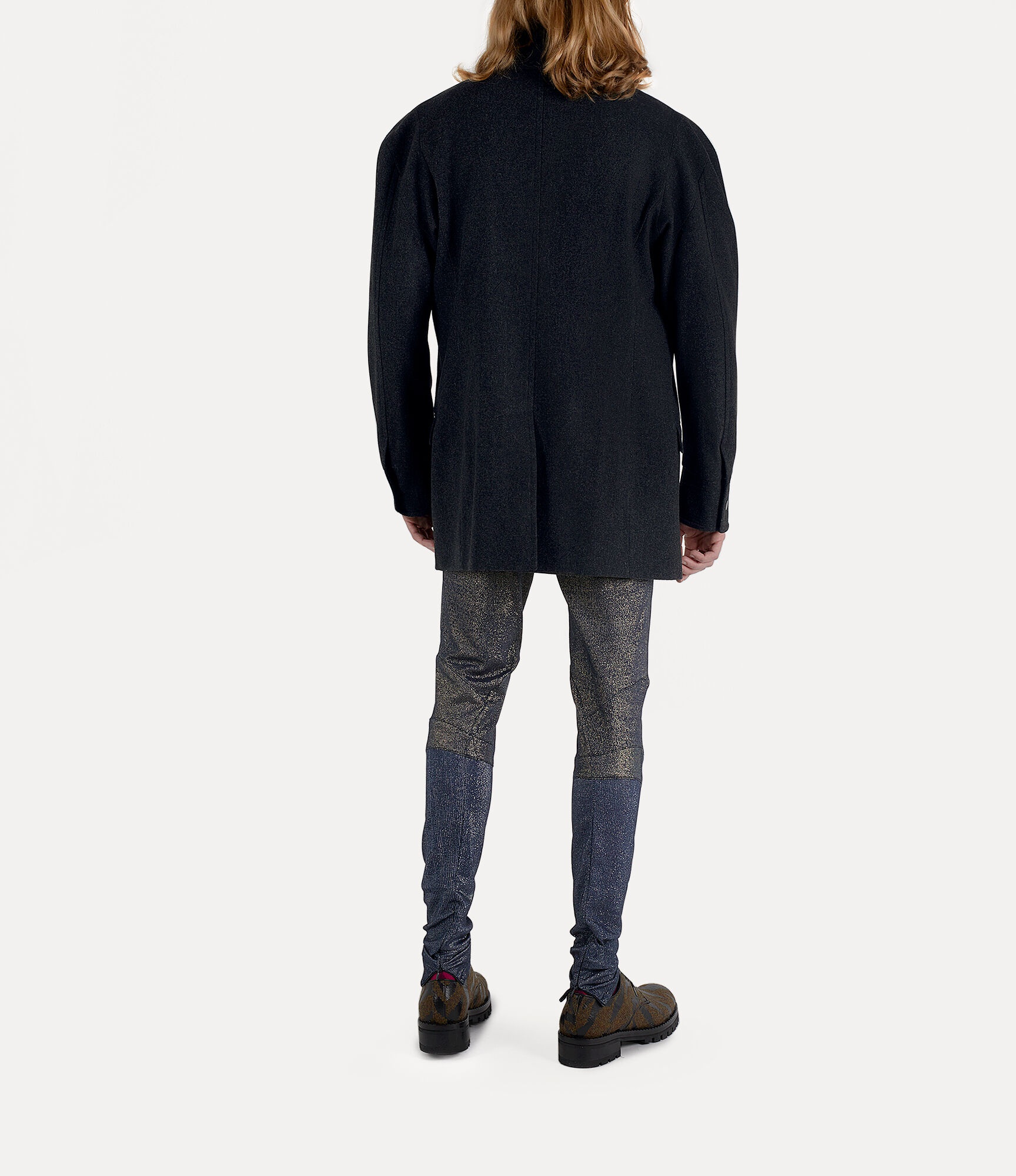 STRIPPED PEACOAT - 6