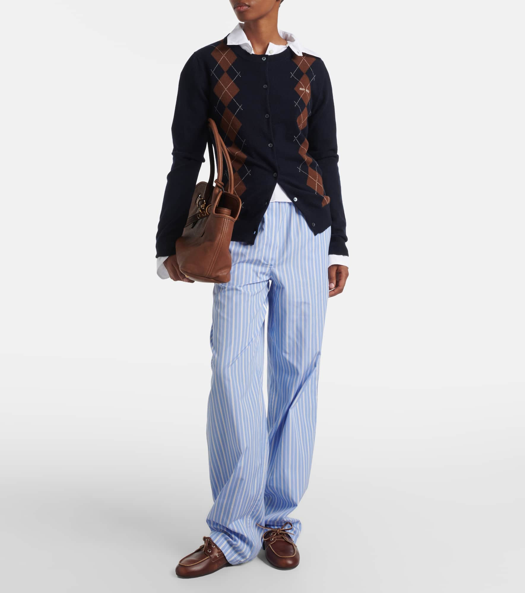 Argyle cashmere cardigan - 2