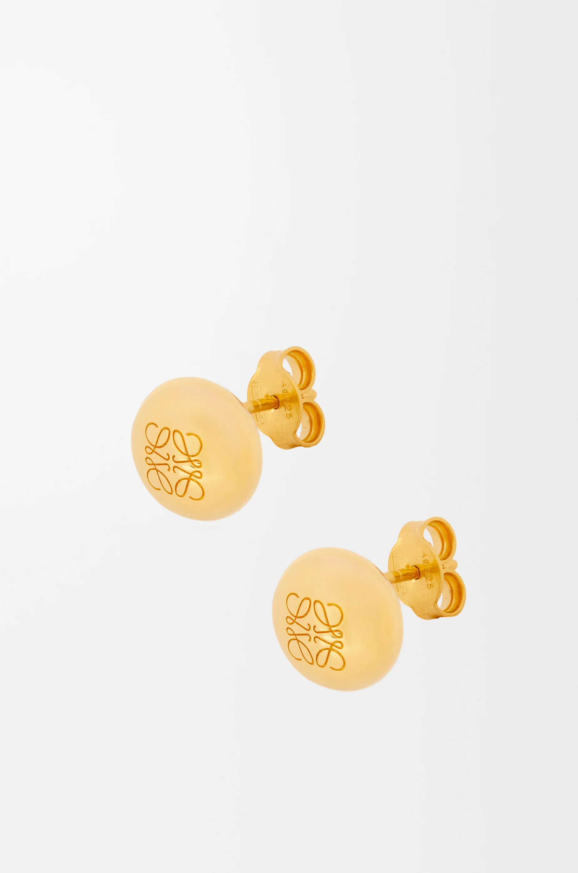 Anagram Pebble stud earrings in sterling silver - 1