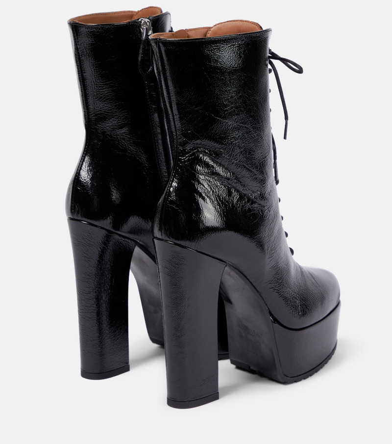 Alaïa Leather platform ankle boots outlook