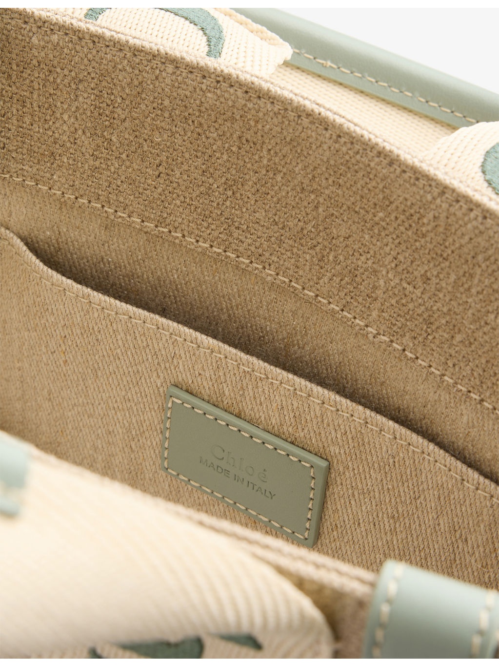 Woody Small Linen Tote Bag - 5