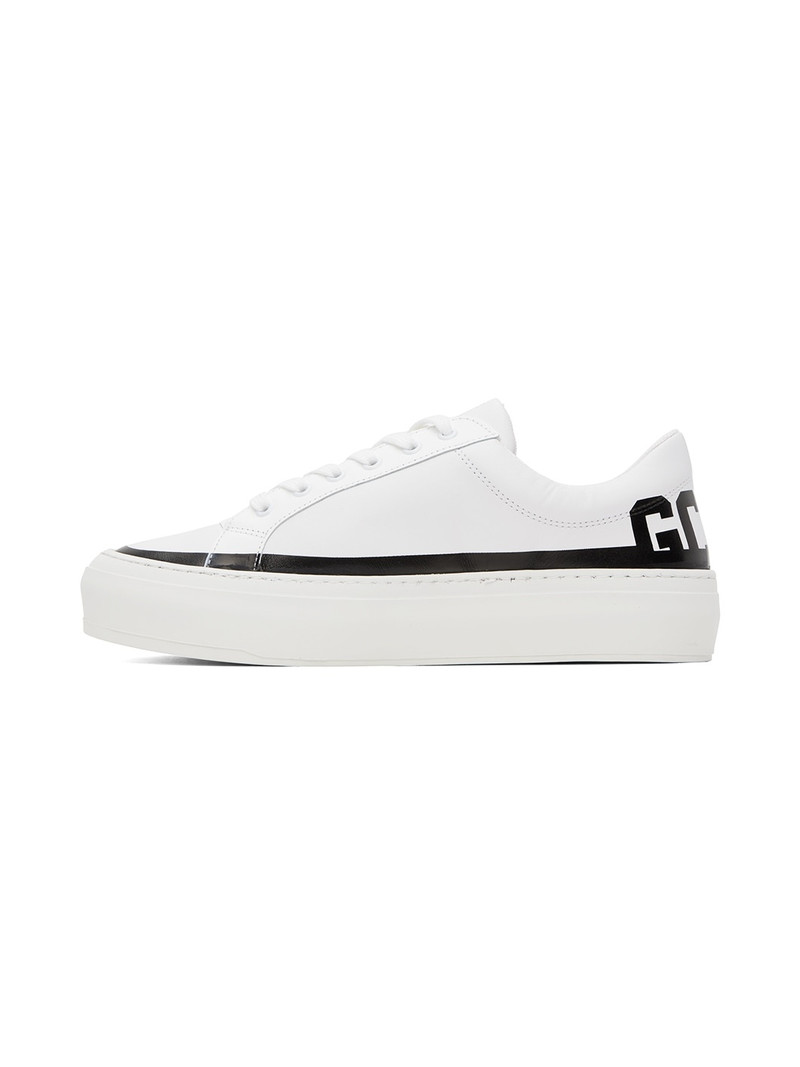 White Logo Sneakers 3