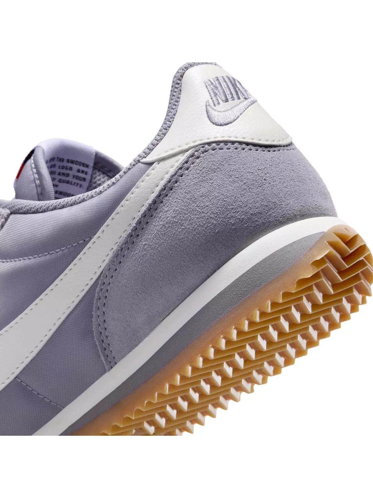 Cortez Textile "Cement Grey/Gum Light Brown/Safety Orange/Sail" Women's Shoe - 8