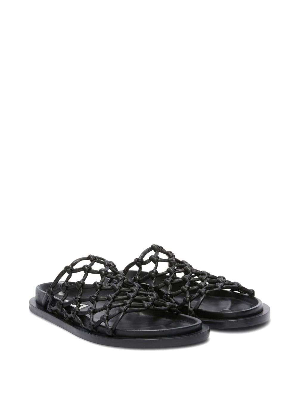 mesh leather sandals - 2
