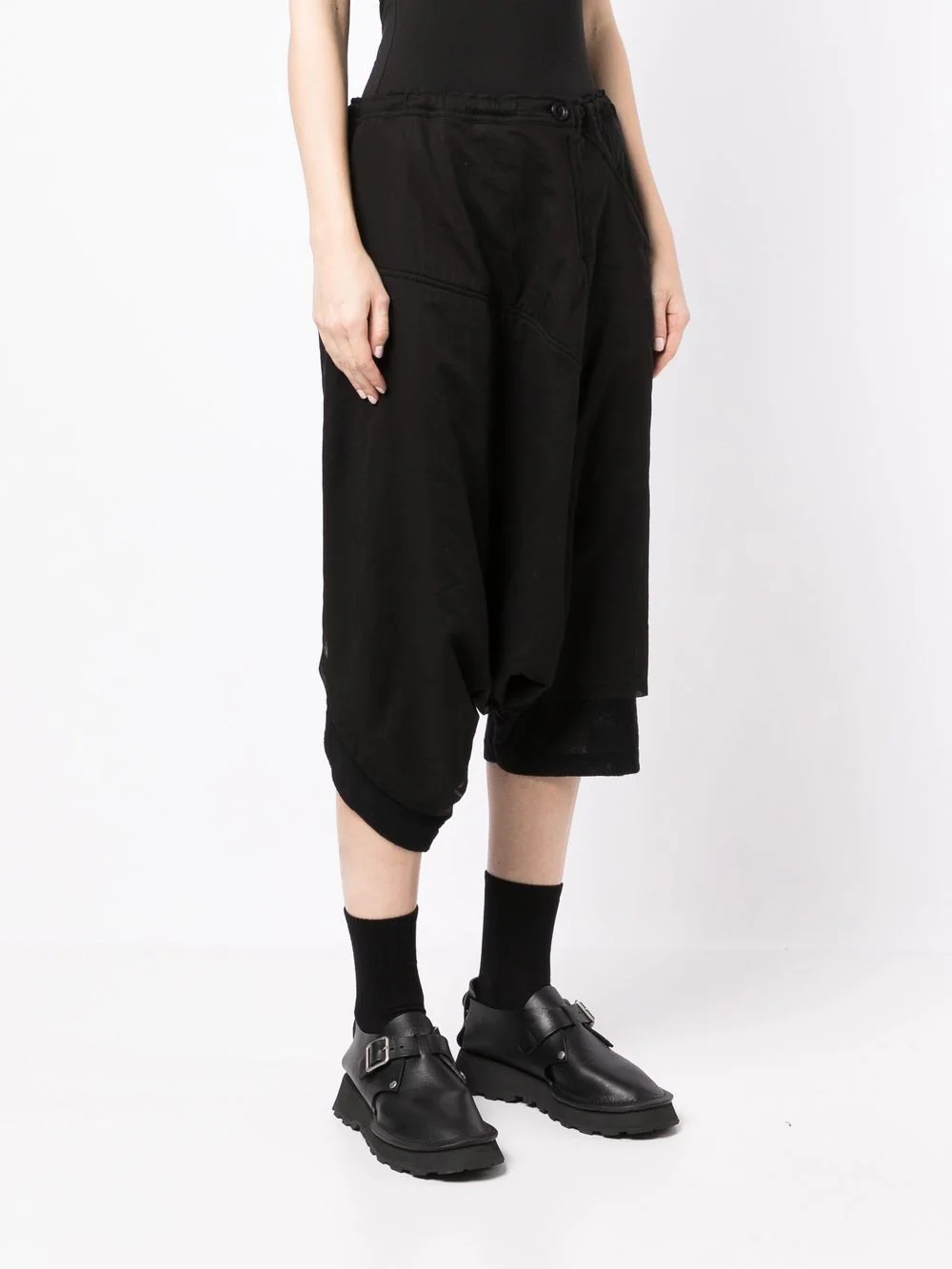 asymmetric cropped trousers - 3