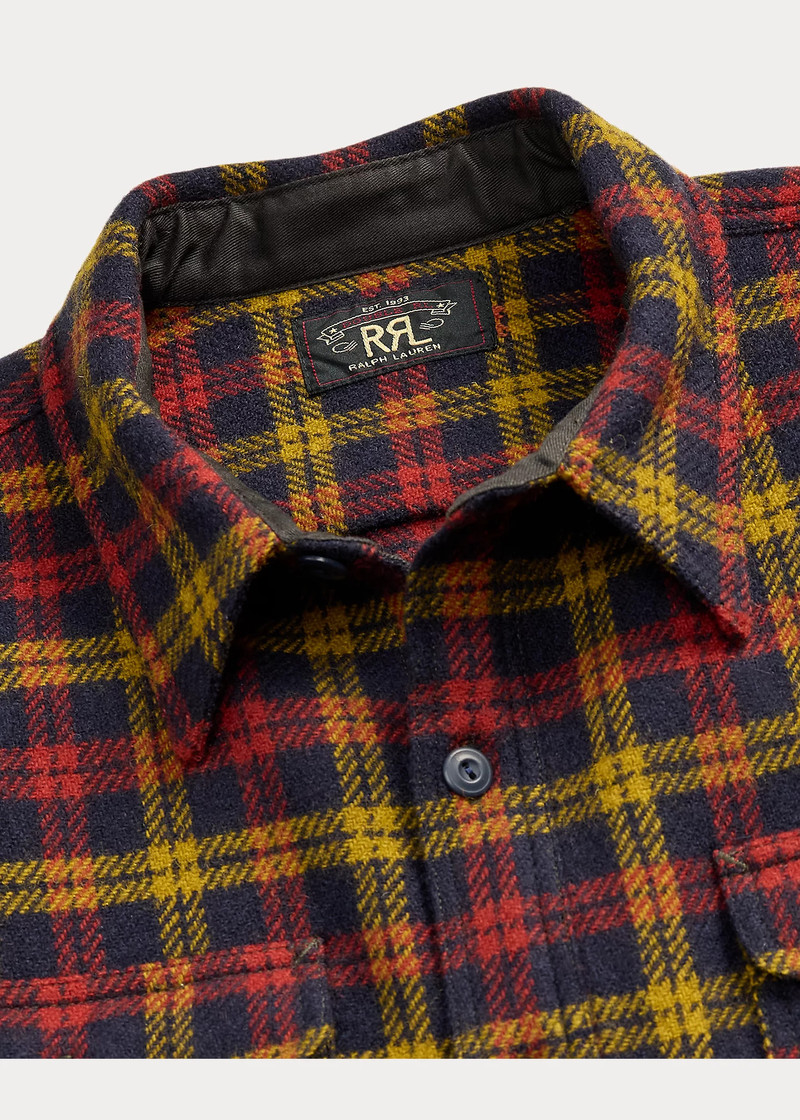 Checked Wool Twill Workshirt 3