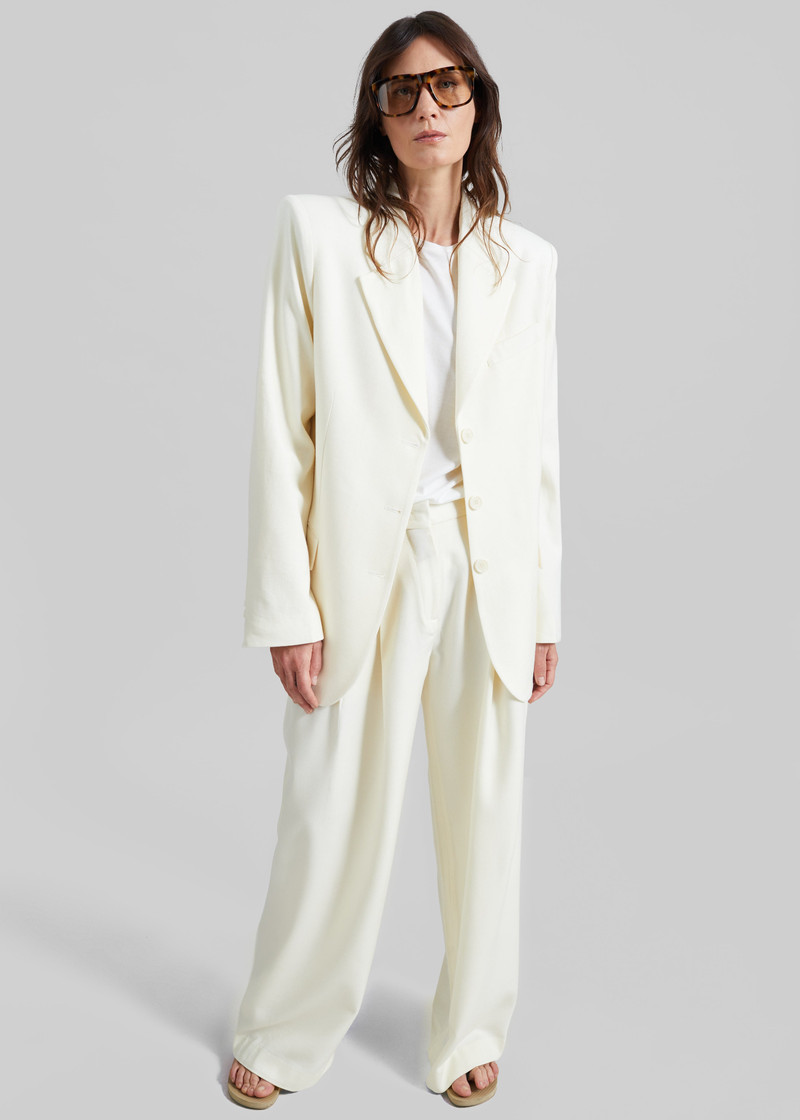 Halser Oversized Blazer - Ivory 3